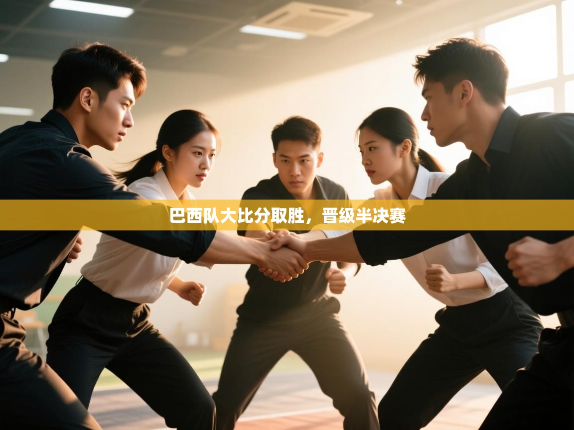 巴西队大比分取胜，晋级半决赛